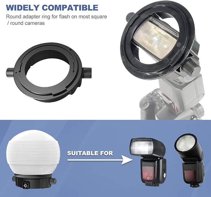 Photography Lighting Flash Diffuser Set, LENSGO Professional Flash Kit Flash - Image 2