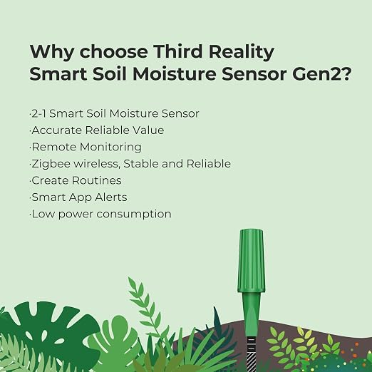 THIRDREALITY Smart Soil Moisture Sensor Gen2 3Pack, Zigbee hub Needed, nhanced - Image 5