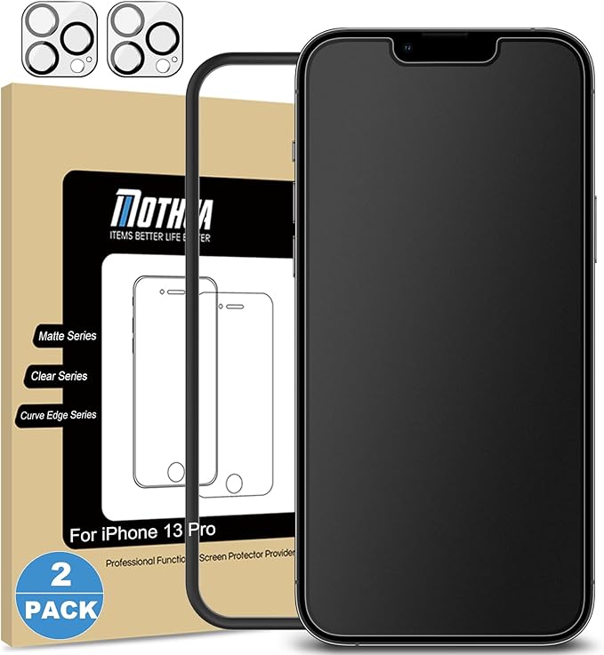 Mothca 2 Pack Matte Glass Screen Protector by MothcaDirect