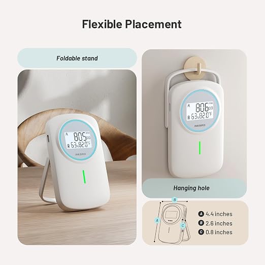 INKBIRD Smart Air Quality Monitor Indoor Ndir | Bluetooth 3 in 1 - Image 8