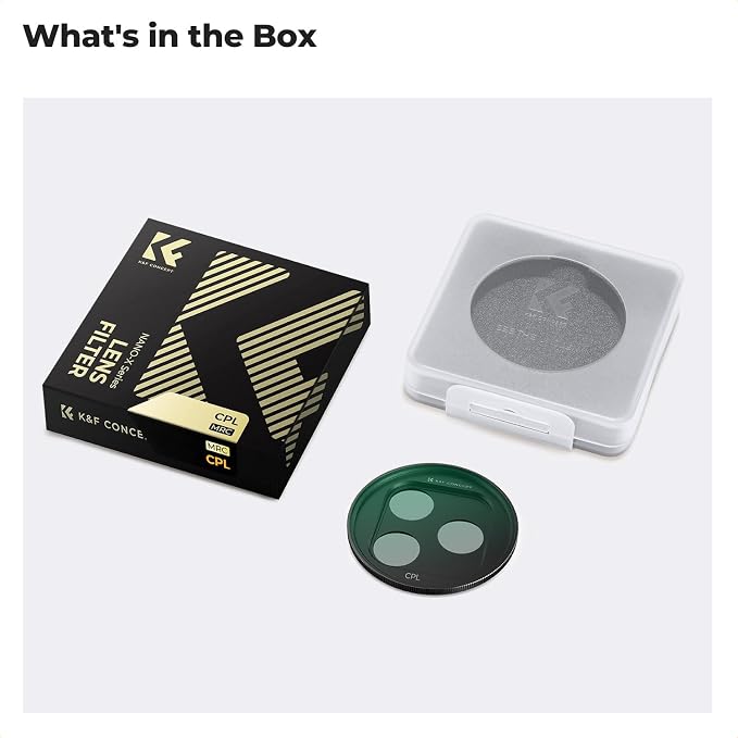 K&F CONCEPT FA301 Snap-On CPL Filter - Image 9