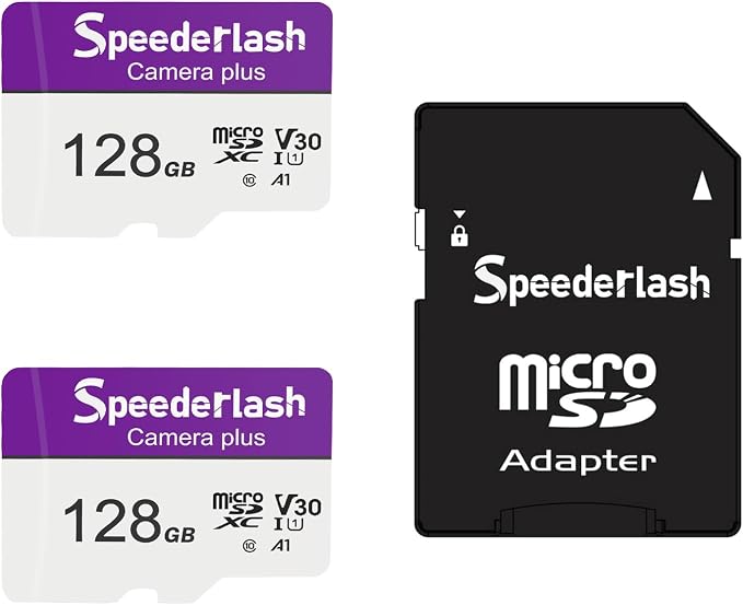 Micro SDXC Memory Card 128GB 2 Pack, Speederlash Camera Plus TF Card by Speederlash
