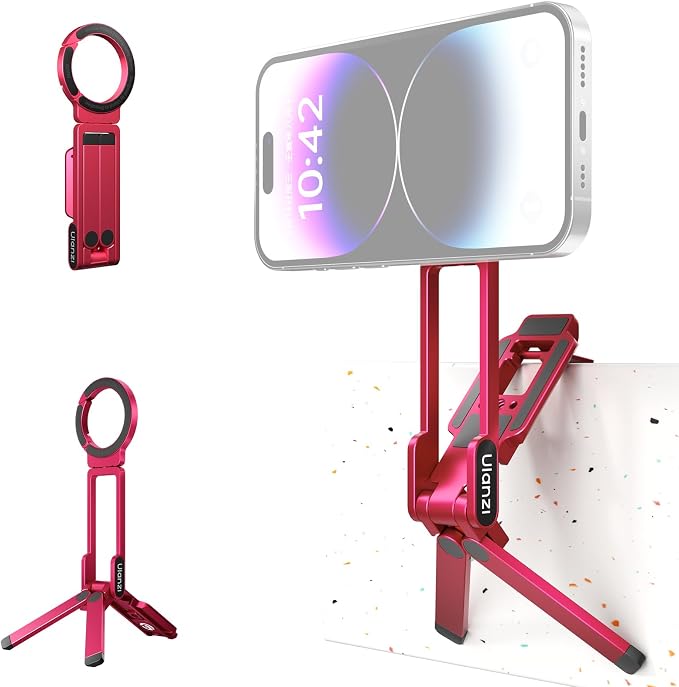 ULANZI Magnetic Phone Tripod for iPhone, MA38 Portable Phone Holder Mini Tripod by ulanzi