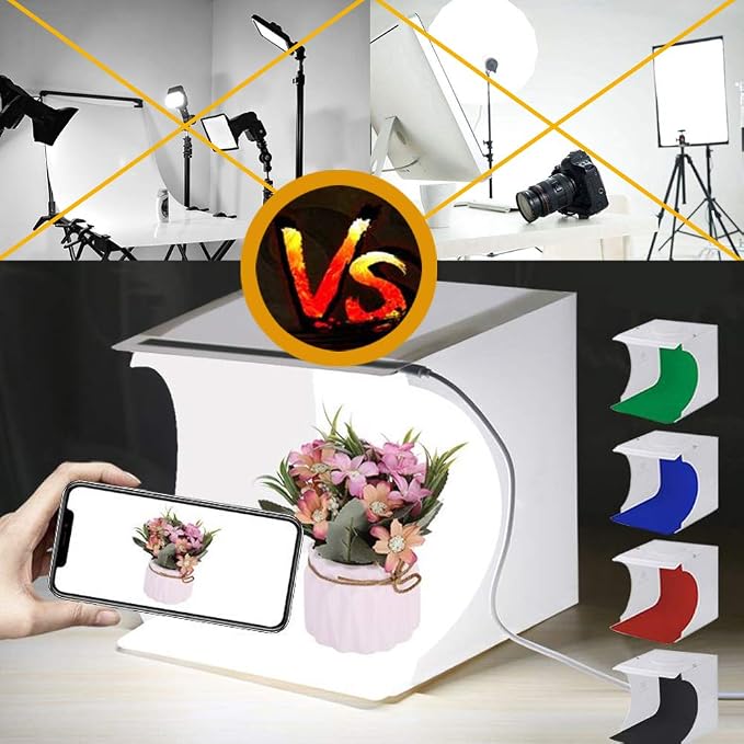 Mini Photo Studio Tent Jewelry Light Box Kit, SENLIXIN Portable Foldable Small - Image 5