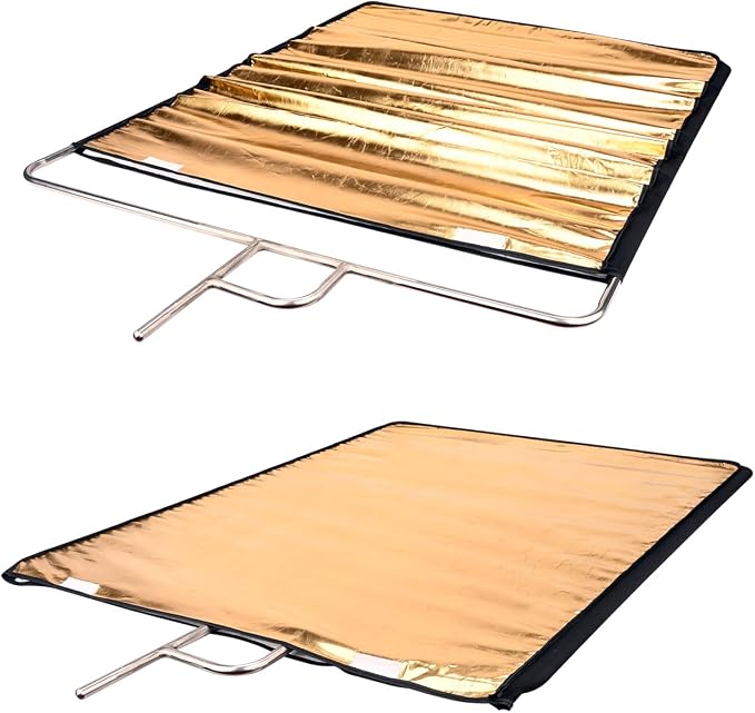 Photography Light Reflector Flag Kit, 30x35inches/75x90cm, 4-in-1 - Image 7
