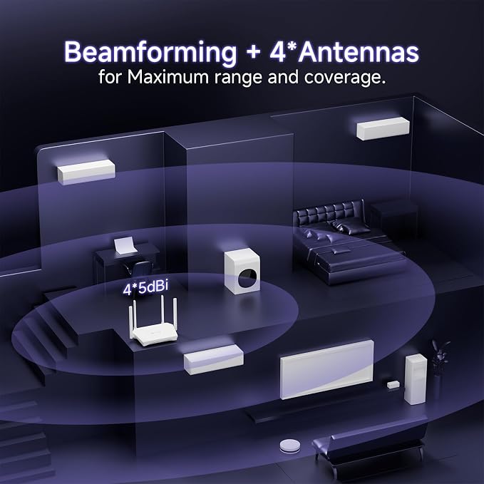 U-SPEED AX1500 WiFi 6 Router Dual Band Wireless Internet Router, Wireless Speed - Image 5