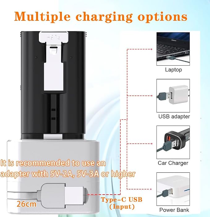 2 Pack 3-Slot Ring Battery Charging Station/Battery Charger, - Image 4