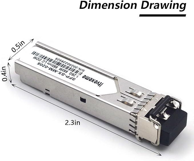 10 Pack 1.25G Multimode SFP LC Module, 1000Base-SX Gigabit Fiber Transceiver - Image 2