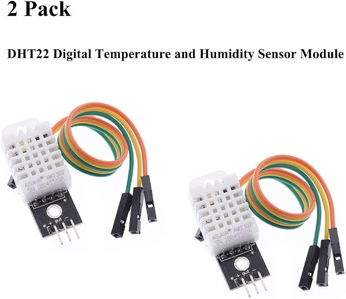 AITRIP 2pcs DHT22/AM2302 Digital Temperature and Humidity Sensor Module - Image 3