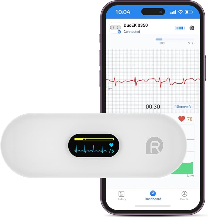 Portable Heart Rate Monitor, Wireless Home Use Heart Rhythm Tracker, Heart by OVIIN