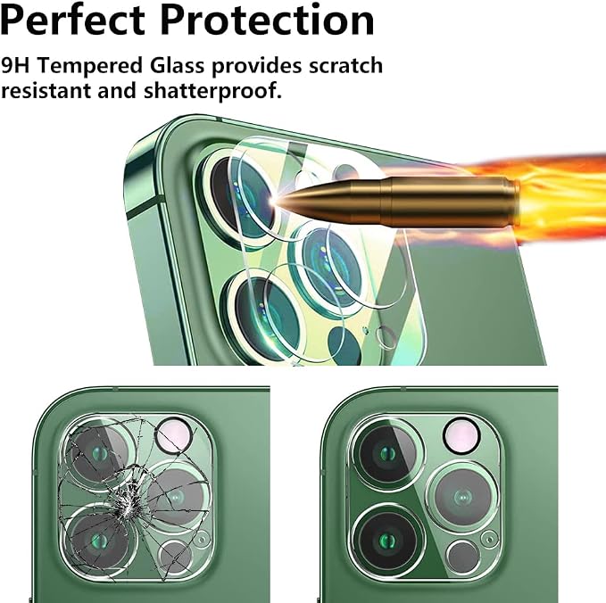 3PCS Rear Back Camera Lens Protector Tempered Glass - Image 3