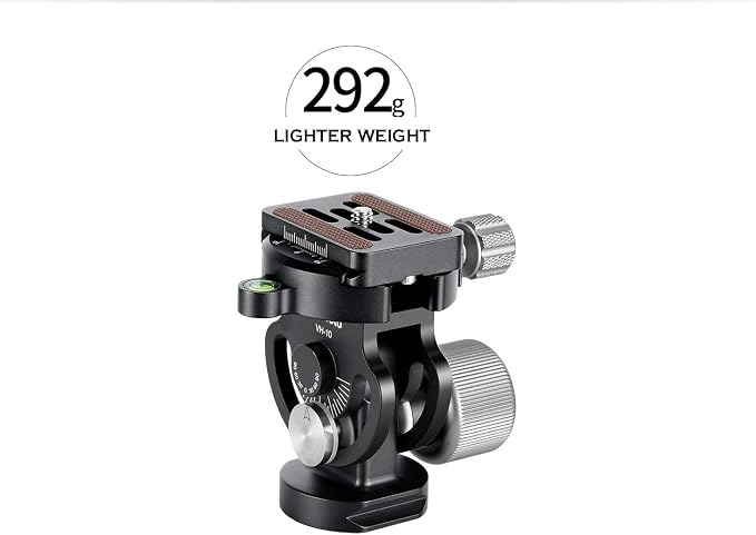 Leofoto MP-366C+VH-10S Monopod and Tilt Head Set, Carbon Fiber, VH-10S Monopod - Image 3