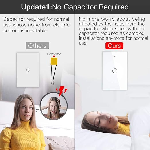 MOES ZigBee Smart Touch Wall Light Switch, Requires Tuya ZigBee Hub, No Neutral - Image 2