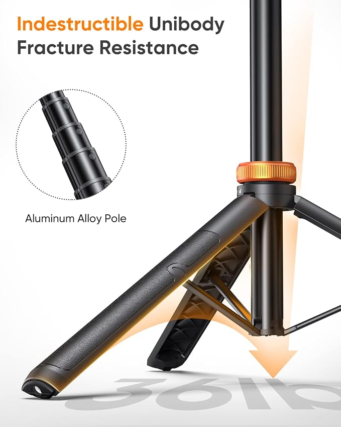 EUCOS 62" Phone Tripod, Tripod for iPhone & Selfie Stick - Image 2