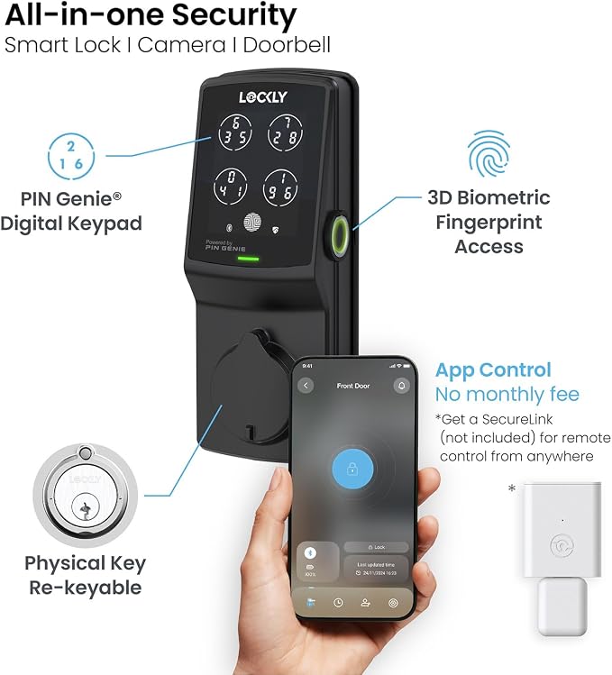 Lockly Secure Plus, Keyless Entry Door Lock, Smart Locks - Image 9