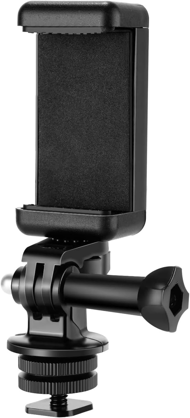 NEEWER Phone Holder/Hot Shoe Mount Adapter Kit Action Camera Mount Compatible - Image 10