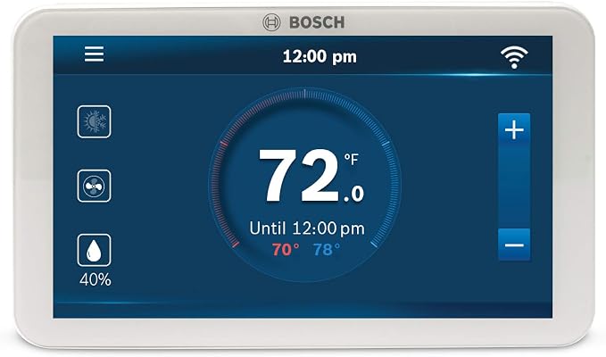 Bosch Large 5-Inch Full-Color Touch Screen Sleek Easy Setup Connected Control by BoschThermotechnology