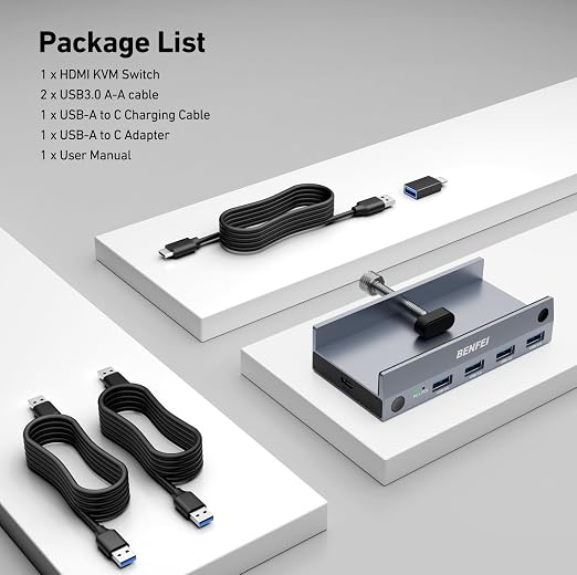 BENFEI USB 3.0 HDMI KVM Switch - Image 8