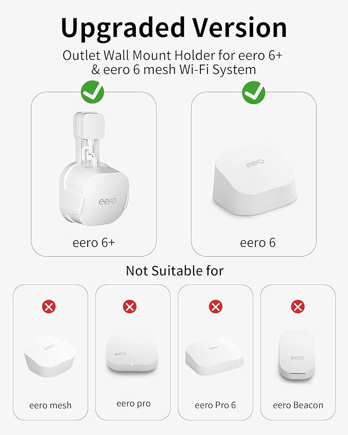 COOLWUFAN Outlet Wall Mount Holder - Image 2
