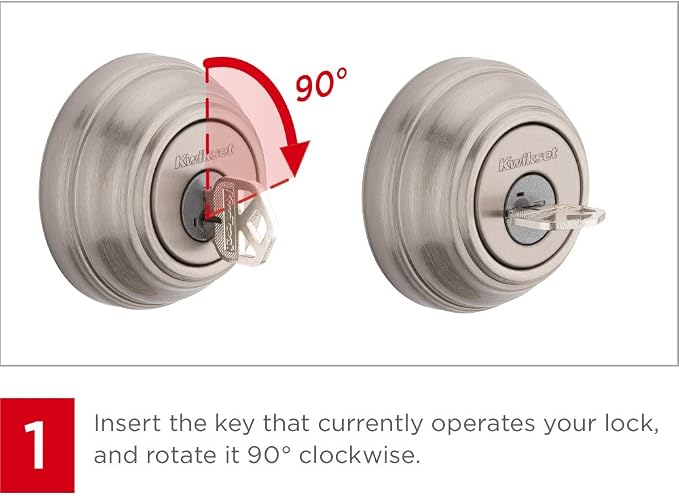 Kwikset 991 Tustin Entry Lever and Single Cylinder Deadbolt Combo Pack - Image 7