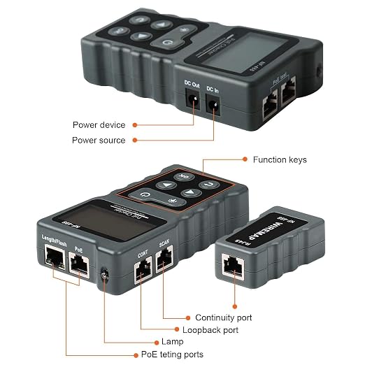 Network Cable Tester, VXSCAN NF-488 POE Cable Tester - Image 7