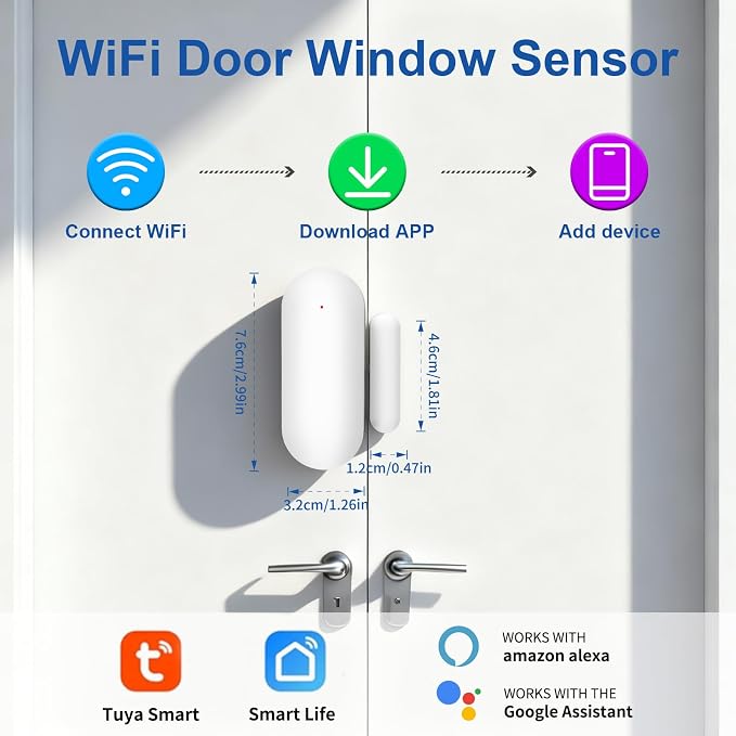 WiFi Magnetic Door Sensor Alarm - Image 3