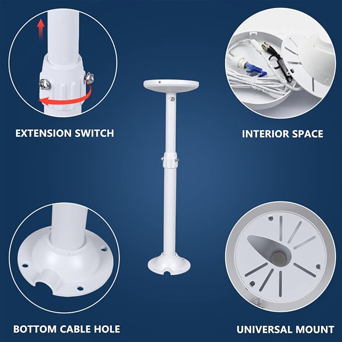 WiTi Security Camera Mount Bracket 6 inch Base, 15.7inch-23.6 inch Extendable - Image 4