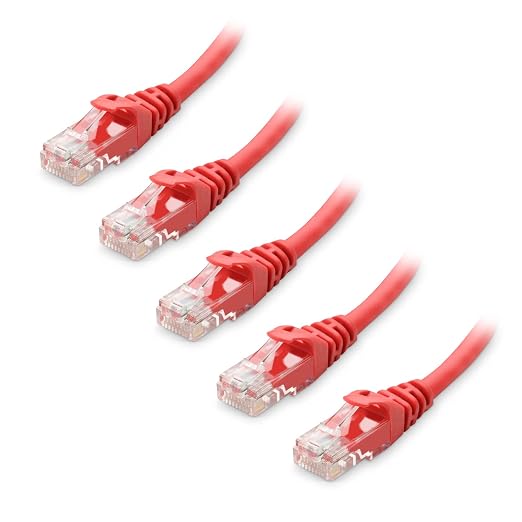 Cable Matters 10Gbps 5-Pack Snagless Cat 6 Ethernet Cable - 10ft by CableMatters