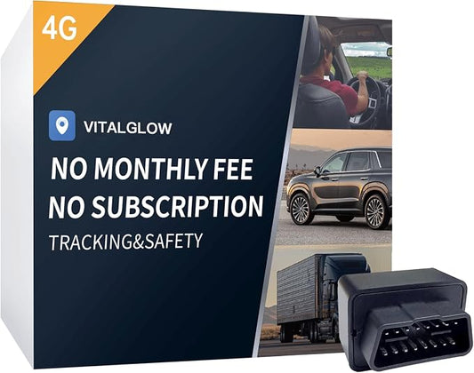 GPS Tracker for Vehicles, No Monthly Fee, No Subscription by VITALGLOW