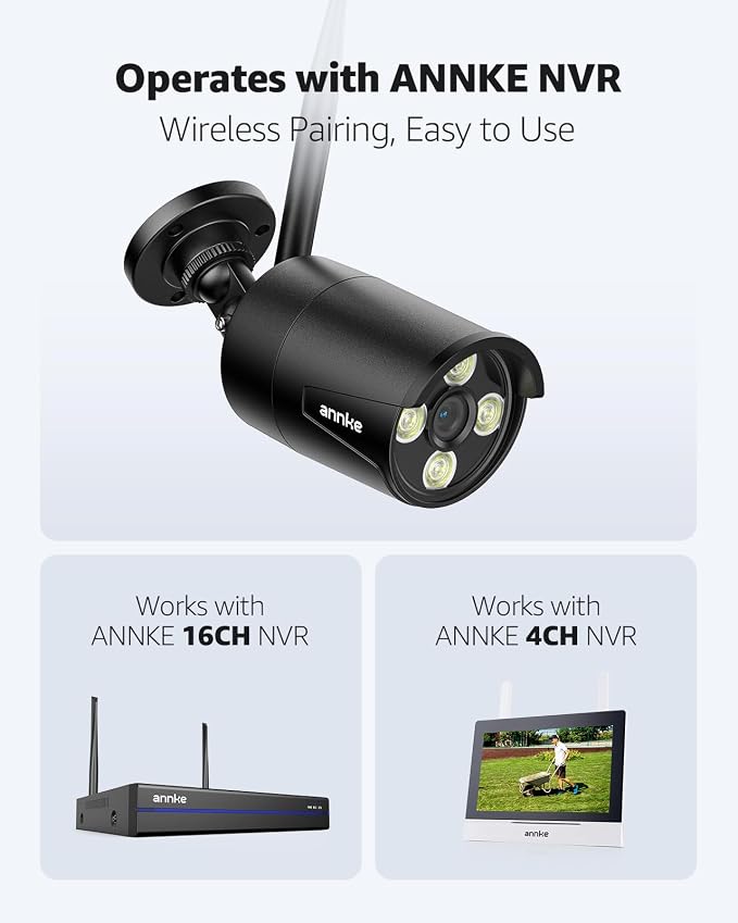 ANNKE 2-Pack Add-on Security Camera System, 5MP Outdoor Wireless Bullet Cameras - Image 8