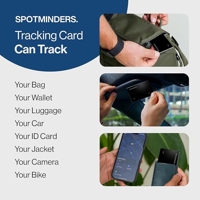 SPOTMINDERS Apple MFi Certified Wallet Tracker Card - Image 9