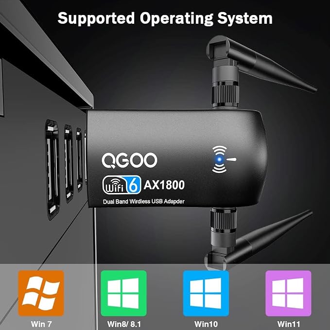 WiFi Adapter for Desktop PC：USB 3.0 AX1800 WiFi 6 Dongle 5Ghz/2.4Ghz Dual Band - Image 5