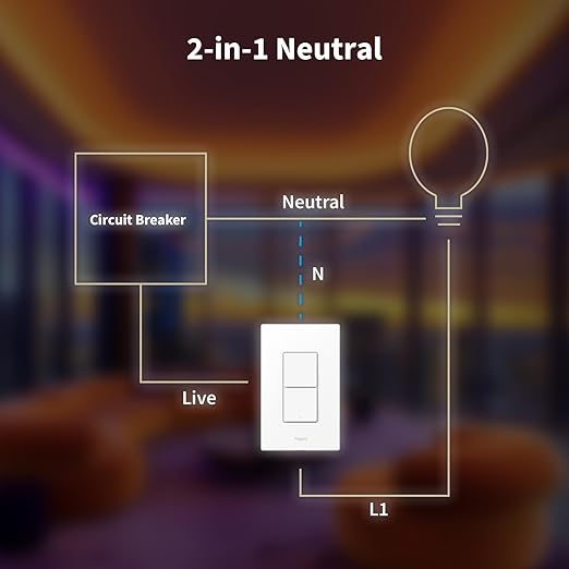 Aqara Smart Light Switch H2, Thread/Zigbee Protocol, Wall Switch - Image 4
