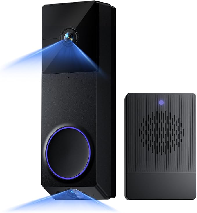 WYZE Wireless Duo Cam Video Doorbell, Battery Powered, 2K Full HD Video by WYZE