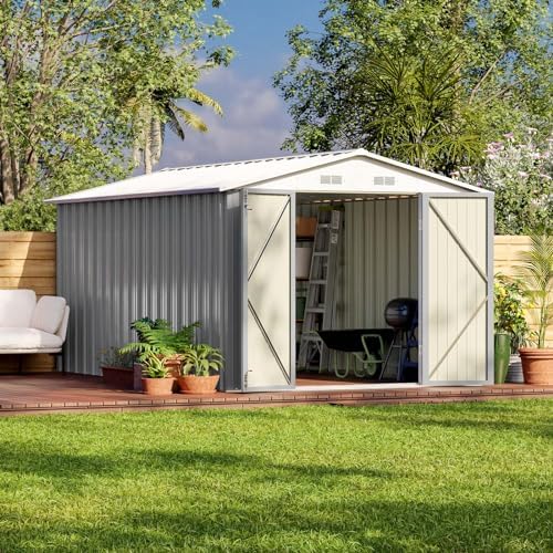 Patiowell 8 x 12 FT Outdoor Storage Shed, Metal Storage Shed by Patiowell