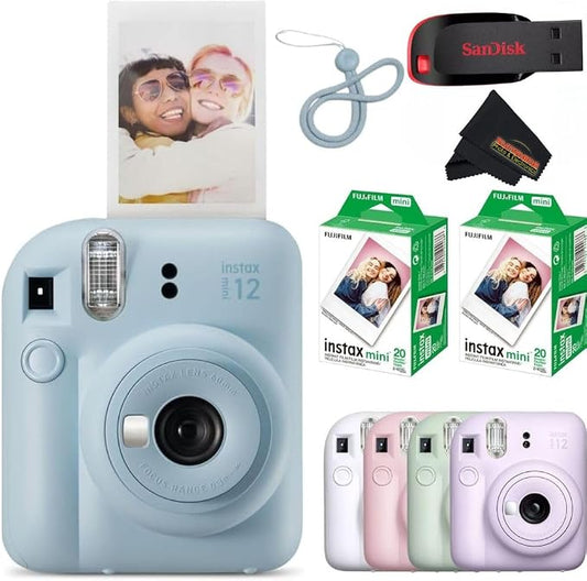 Fujifilm Instax Mini 12 Instant Camera Pastel Blue by FUJIFILM