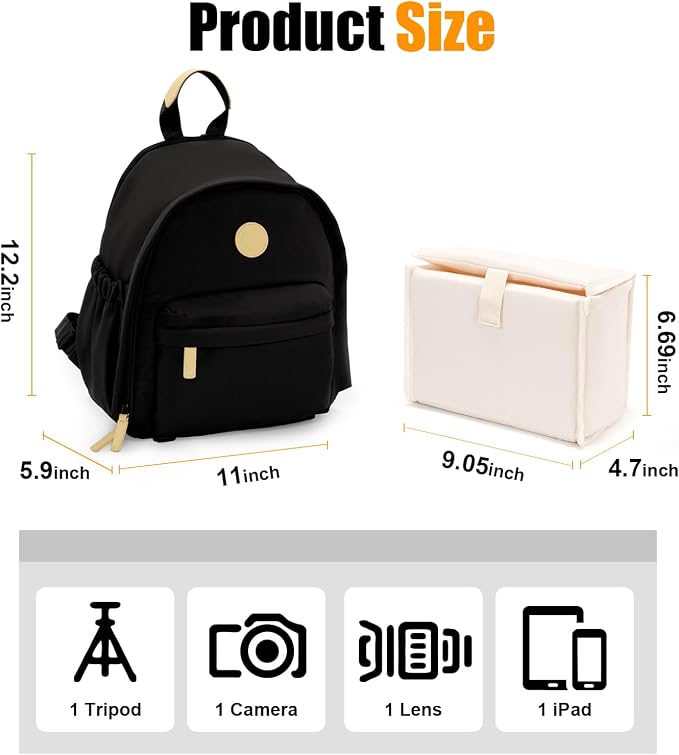 Cwatcun Camera Backpack Bag Small - Image 8