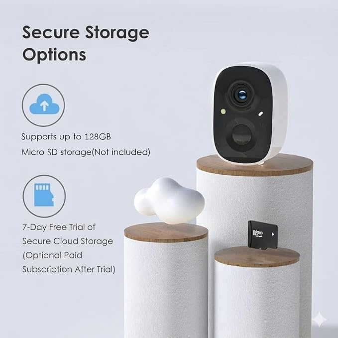 GMK Security Cameras Wireless Outdoor, 2K Battery Powered Cameras - Image 7