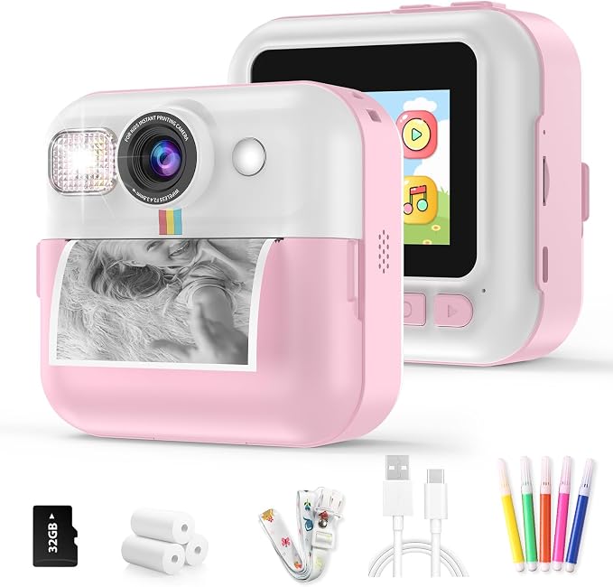 BOFIDAR Instant Print Camera for Kids, Christmas Birthday Gifts for Girls Age by BOFIDAR