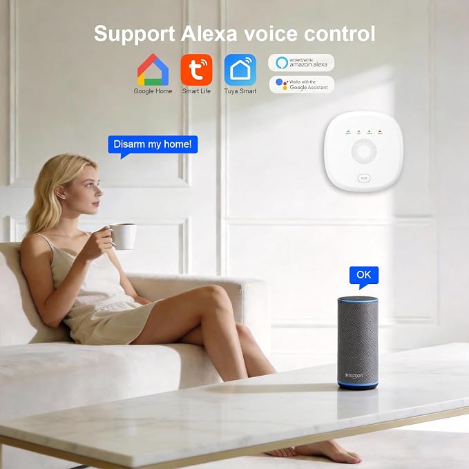 2026 Home Security System, 7-Piece Wireless Smart Alarm System Kit - Image 3