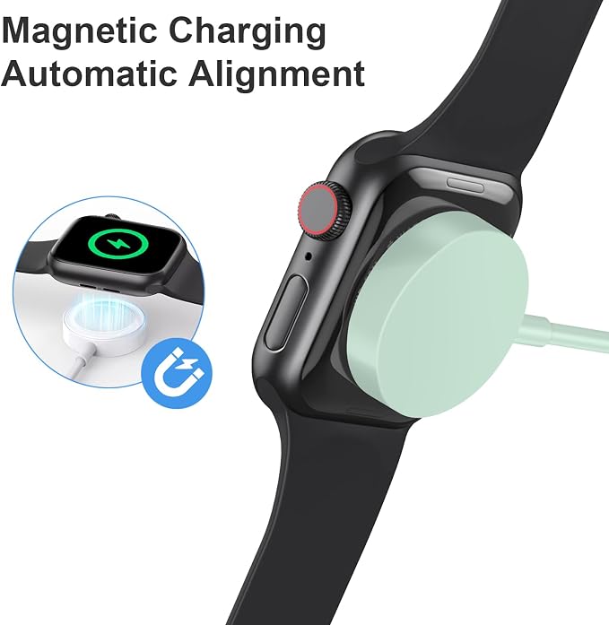Fast Charger for Apple Watch Charger, Magnetic iWatch Charger to USB A Cable - Image 6