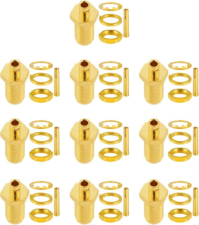 10 PCS SMA Connectors SMA Female Bulkhead Solder Connector - Image 4