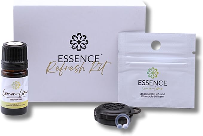 Essence Wearable Aromatherapy Nasal Diffuser – Lemon-Lime Essential Oil Nose by Essence