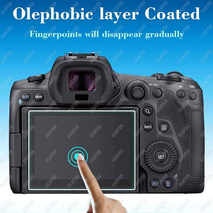 ULBTER Screen Protector for Canon EOS R5 + Top Screen Protector 0.3mm High - Image 5
