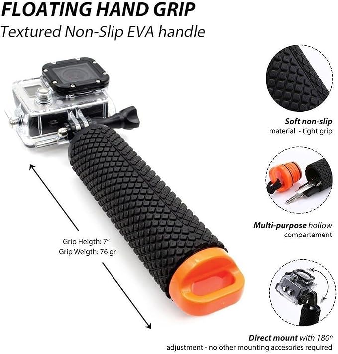 Handler Floating Hand Grip, Underwater Hand Stick Monopod Pole Compatible - Image 3