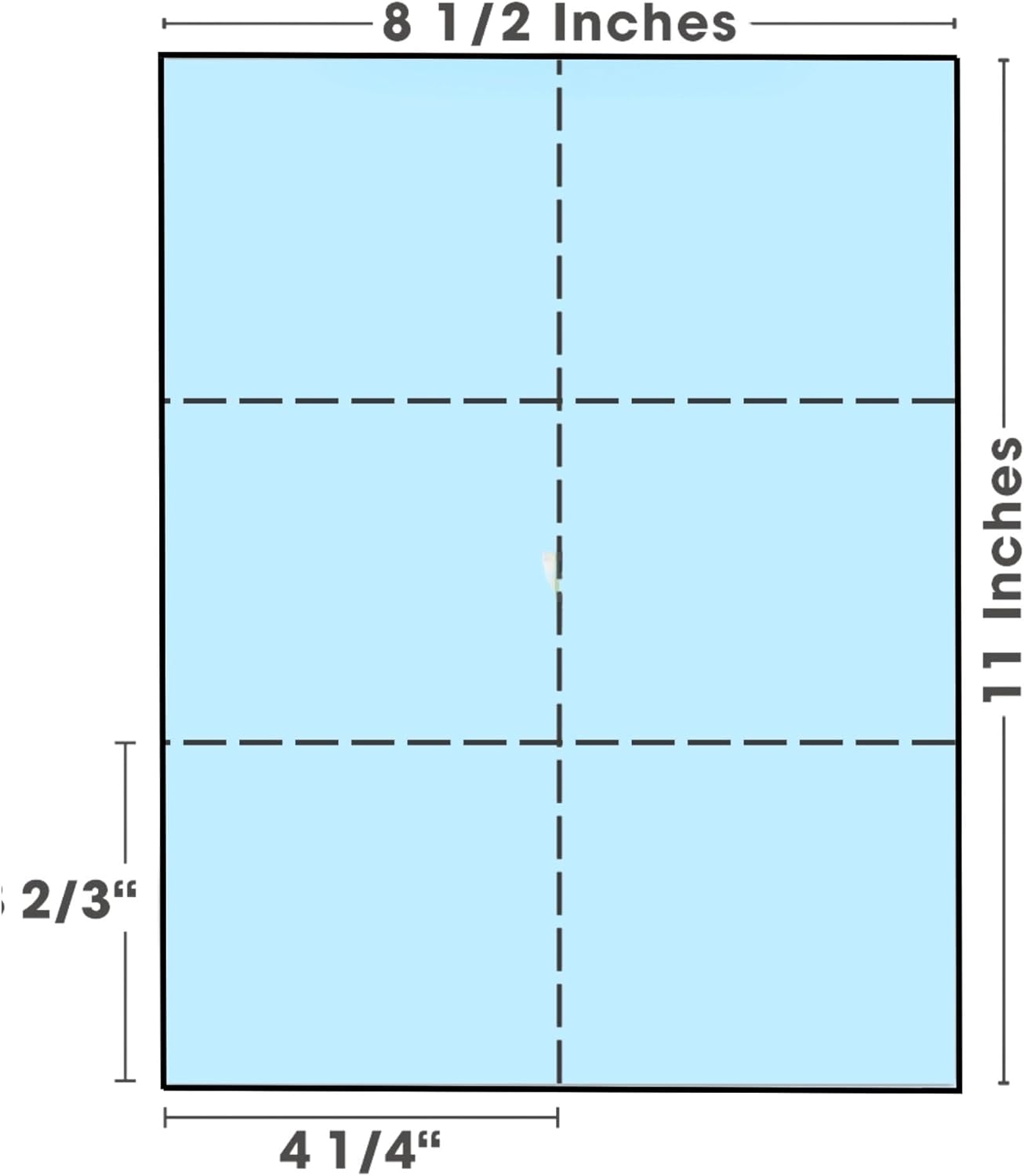 Limited Papers (TM) 8.5x11 Perforated Paper, 20/50 Pound, 75 GSM, Variety of Perforation Sizes and Colors, for Forms, Tickets, Postcards, Business Cards. (Cherry, 6 up)