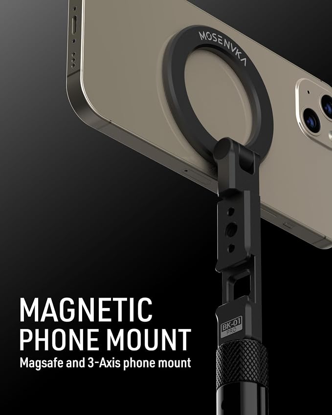 MOSENVKA Golf Tripod & Monopod Magnetic Phone Holder Golf Selfie Stick Tripod - Image 7