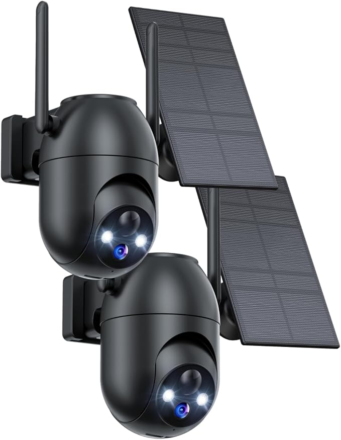 Security Cameras Wireless Outdoor Solar: 2K WiFi Camera by Unknown