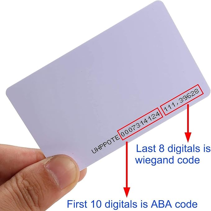 UHPPOTE Contactless 125kHz RFID Proximity Smart PVC ID Card CR80 | Read Only - Image 3