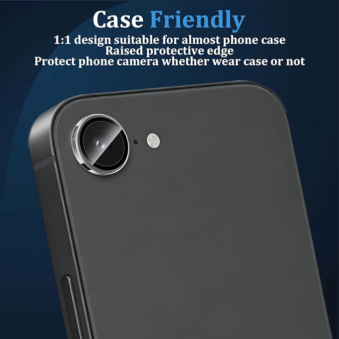 Camera Lens Protector for iPhone 17e / iPhone 16e, Military Grade Shatterproof - Image 3